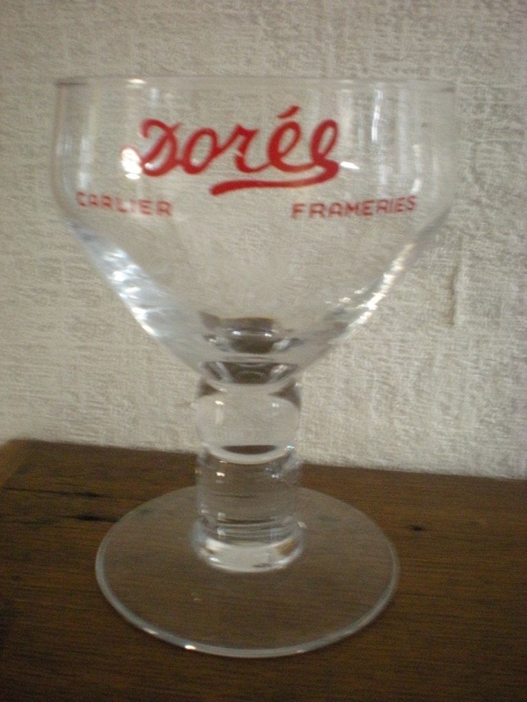 "DOREE"  Carlier à Frameries, Enlèvement ou Envoi, Comme neuf, Verre ou Verres