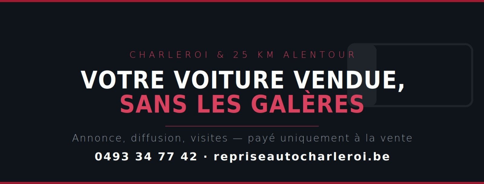 Je vends votre voiture à votre place — Charleroi 25 km, Auto diversen, Auto Inkoop