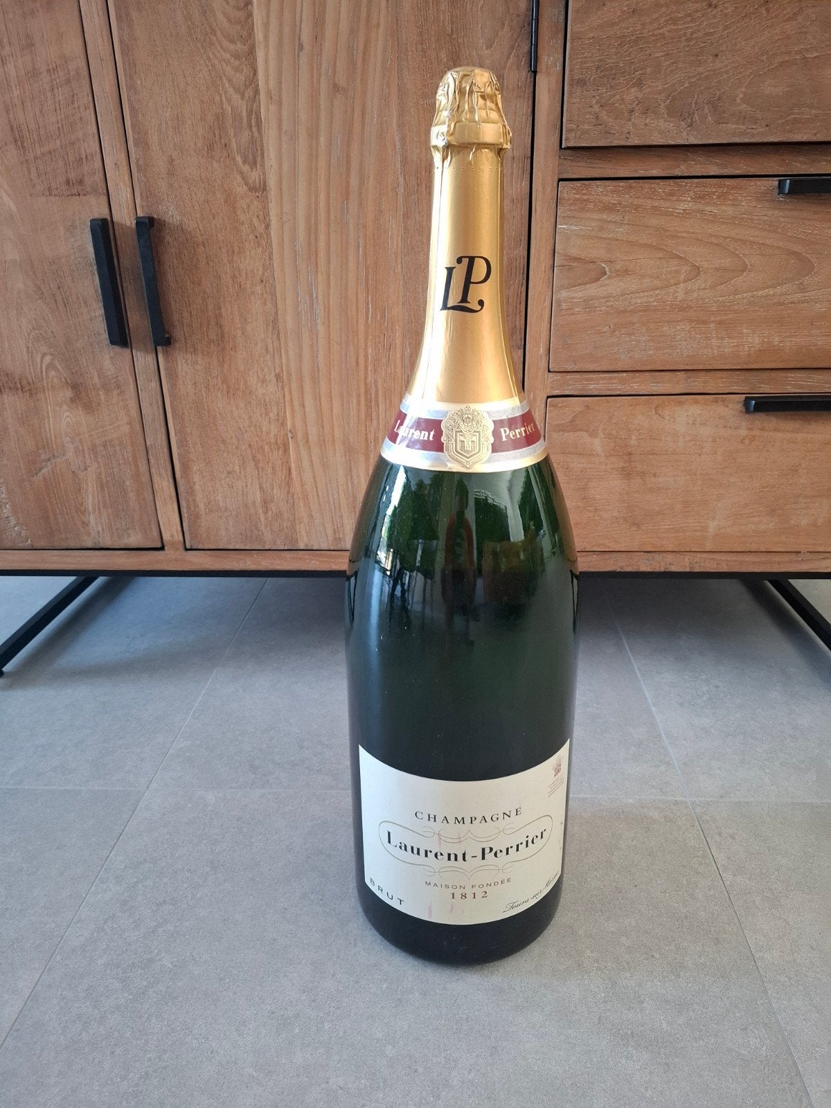 Originele Laurent Perrier sierfles te koop!, Ophalen, Zo goed als nieuw, Champagne
