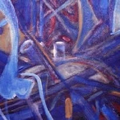 schilder Raphael Wozny, Antiek en Kunst, Kunst | Schilderijen | Abstract, Ophalen