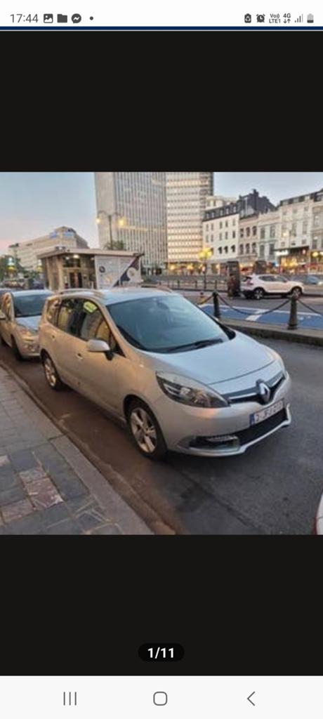 Renault Grand Scénic 1.2i Navigation/Garantie 1An.., Autos, 1197 cm³, Argent ou Gris, Achat, Euro 6