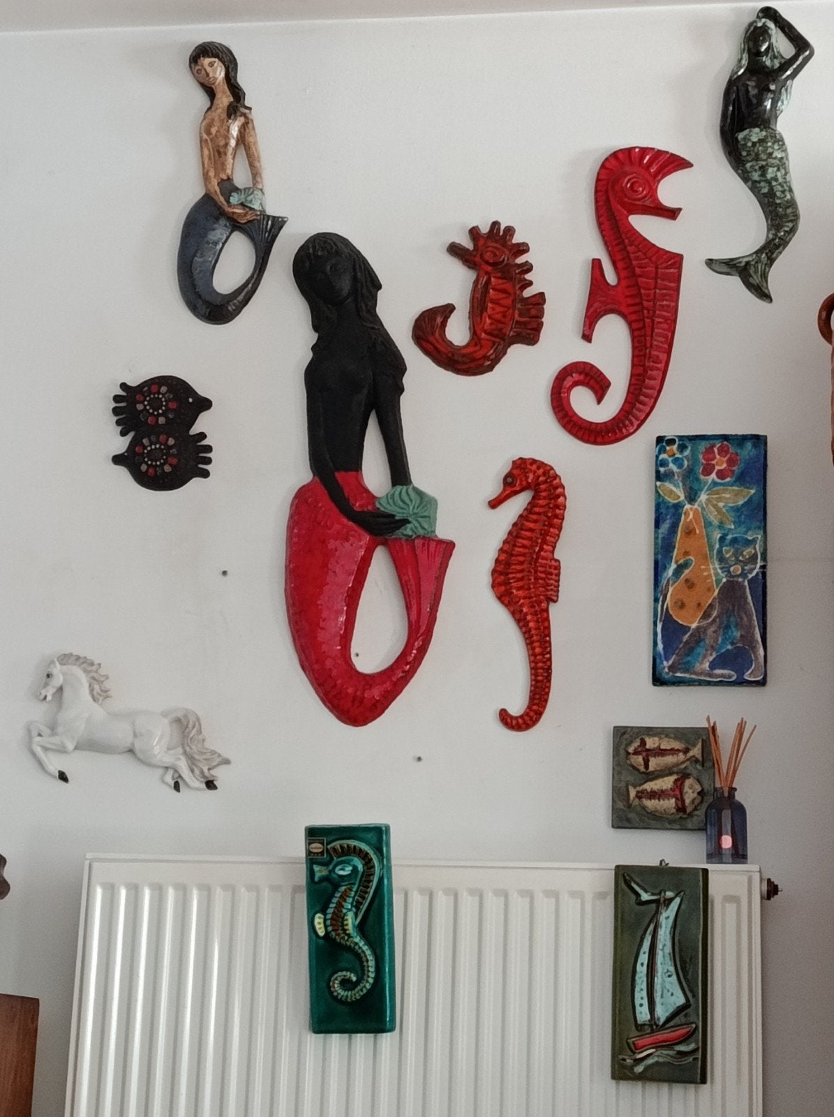 Céramique - Hippocampes, sirènes, Antiquités & Art, Antiquités | Céramique & Poterie, Enlèvement ou Envoi