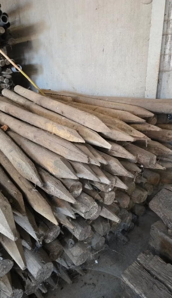Ronde paal - weipaal 180 cm X 12 cm (omheiningspaal), Ophalen, Gebruikt, 180 tot 250 cm, Palen