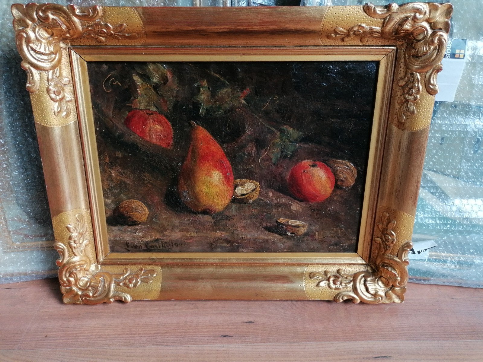 peinture « Fruits d'automne » de Jean Courtens, Enlèvement, Classique, Peinture à l'huile, Nature morte