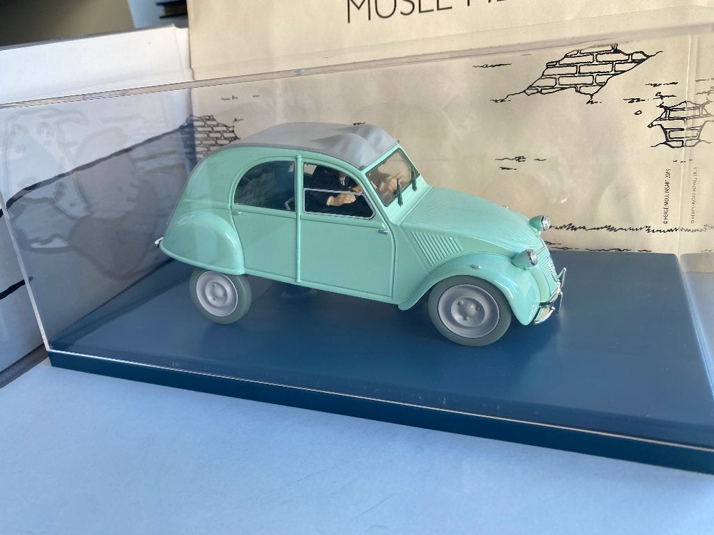 Kuifje 2CV van Jansen en Janssen 1:24 – Moulinsart nr. 8, Ophalen of Verzenden, Kuifje, Zo goed als nieuw, Beeldje of Figuurtje
