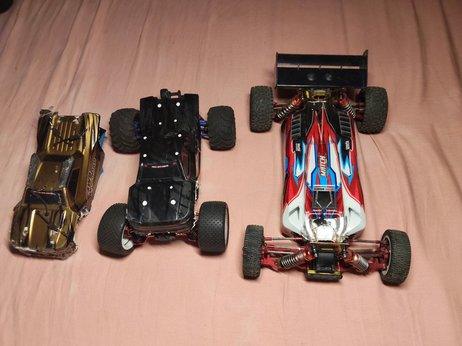 Set van 2 RC Auto's, Elektro, Gebruikt, Ophalen of Verzenden, Schaal 1:10