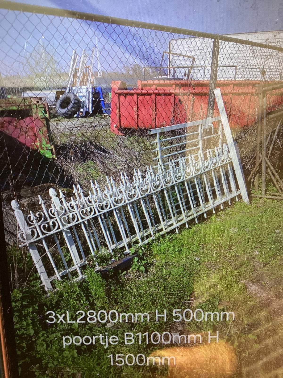 Smeedijzeren hekwerk, Ophalen, Gebruikt