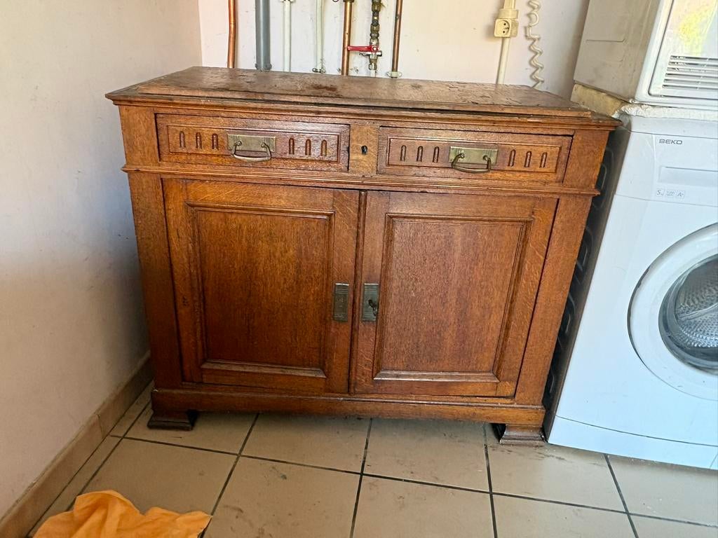 Buffet ancien  – 2 portes + tiroirs, Huis en Inrichting, Ophalen, Zo goed als nieuw