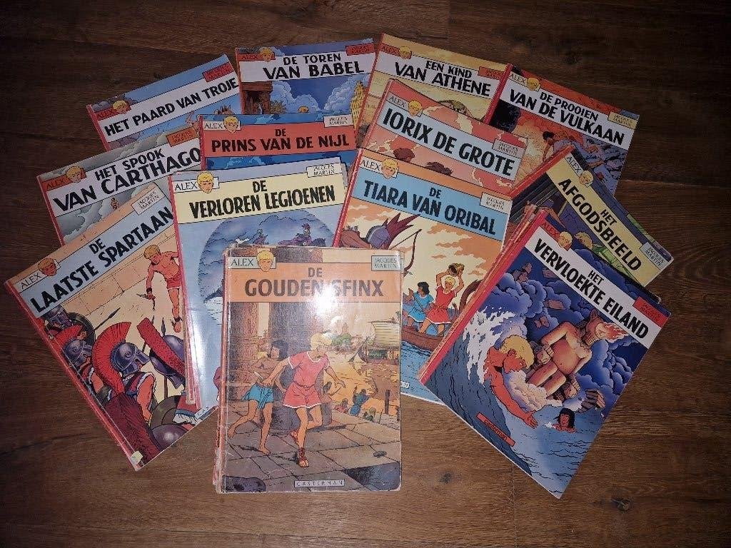 13 verschillende strips van Alex, Meerdere stripboeken, Ophalen of Verzenden, Gelezen