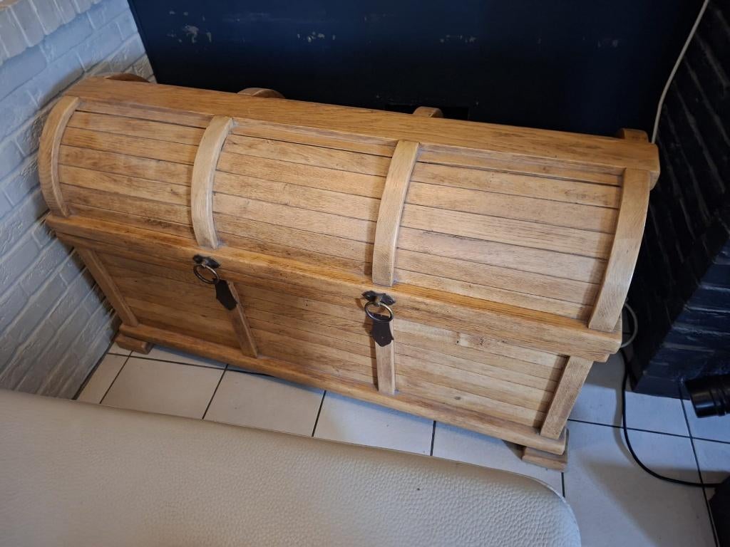 Eiken scheepskoffer, Ophalen, Minder dan 50 cm, 100 tot 150 cm, 50 tot 75 cm