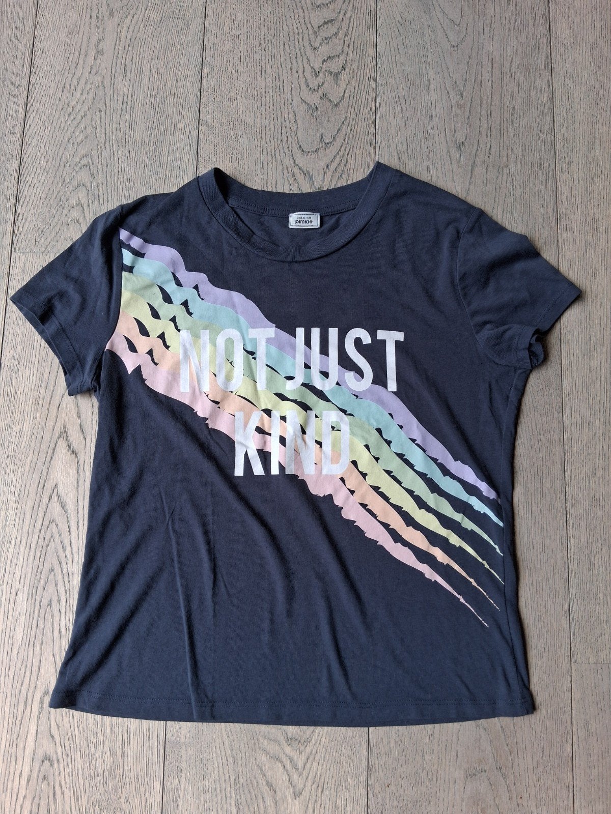 T-shirt - Pimkie - grijs/blauw, Kleding | Dames, Maat 38/40 (M), Blauw, Ophalen of Verzenden, Zo goed als nieuw