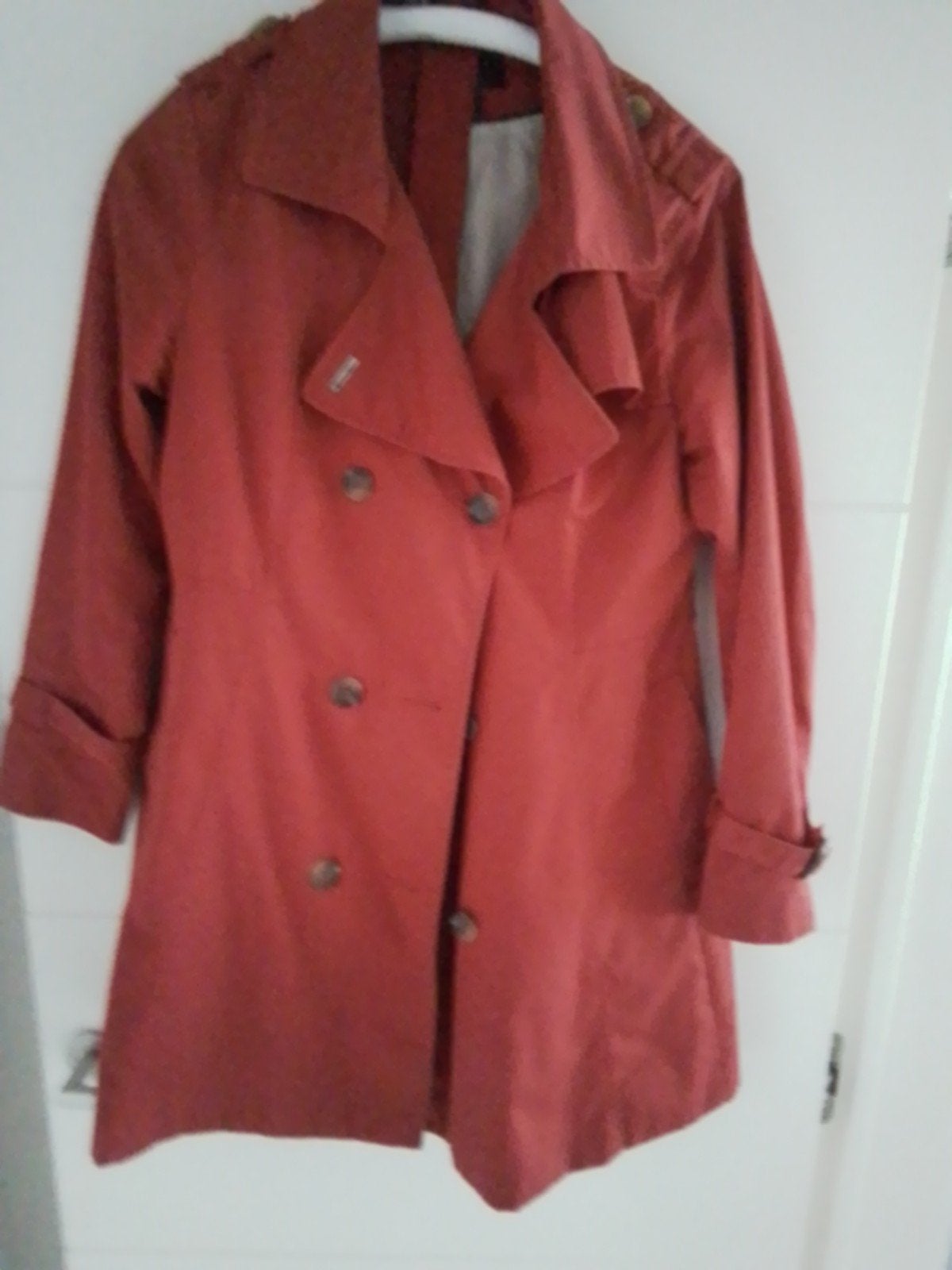 warme regenjas, Kleding | Dames, Ophalen, Maat 42/44 (L), Rood