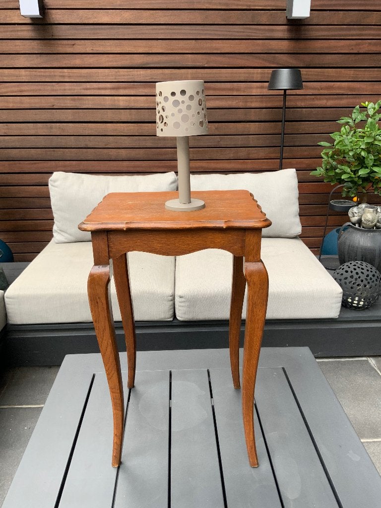 Charmante ancienne table d'appoint Bois plein, Enlèvement ou Envoi