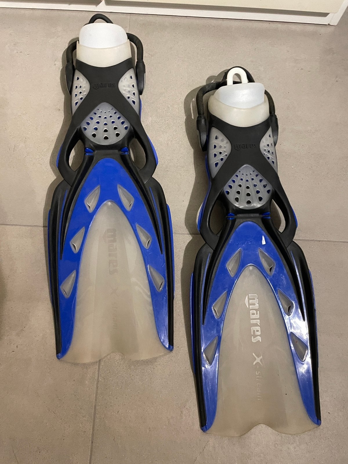Palmes à talons ouverts Mares X-Stream, taille Regular, Sports nautiques & Bateaux, Enlèvement ou Envoi, Utilisé, Palmes de natation ou de plongée