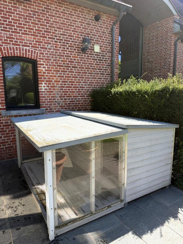 Groot geïsoleerd hondenhok met afdak, 65 à 100 cm, Enlèvement, 110 cm ou plus, Niche à chien