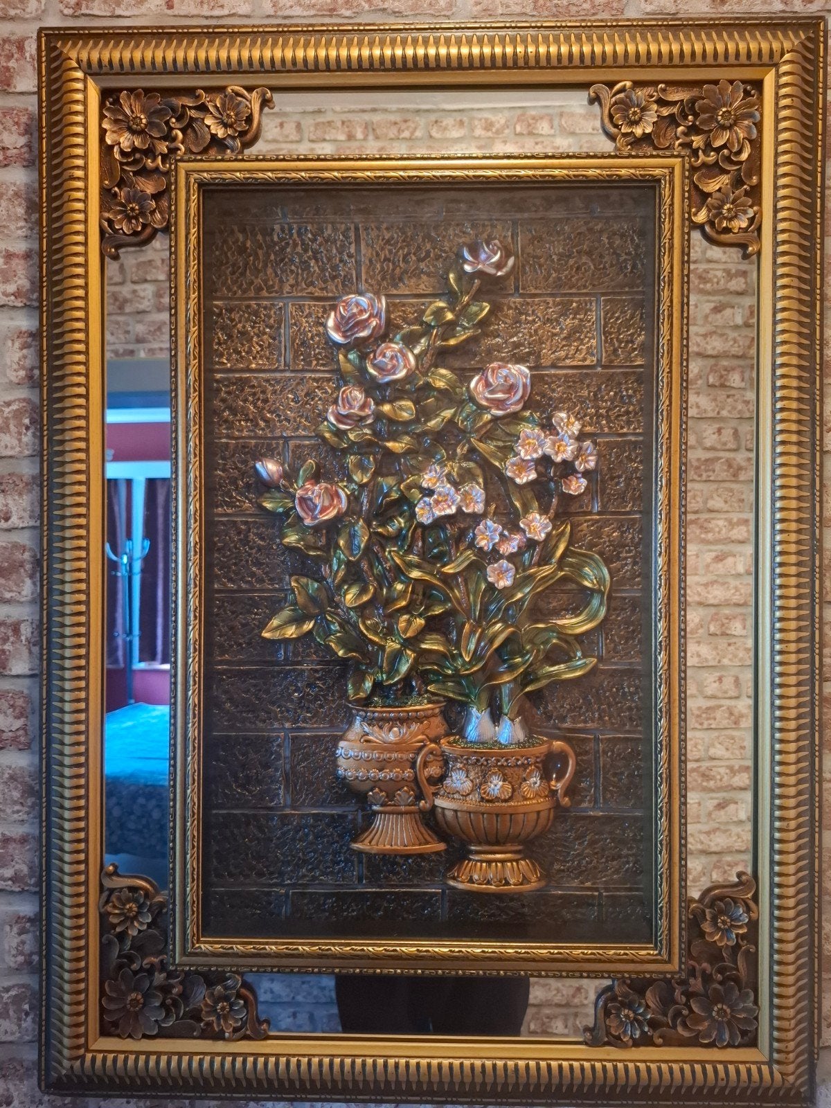 Schilderij met glas, Ophalen