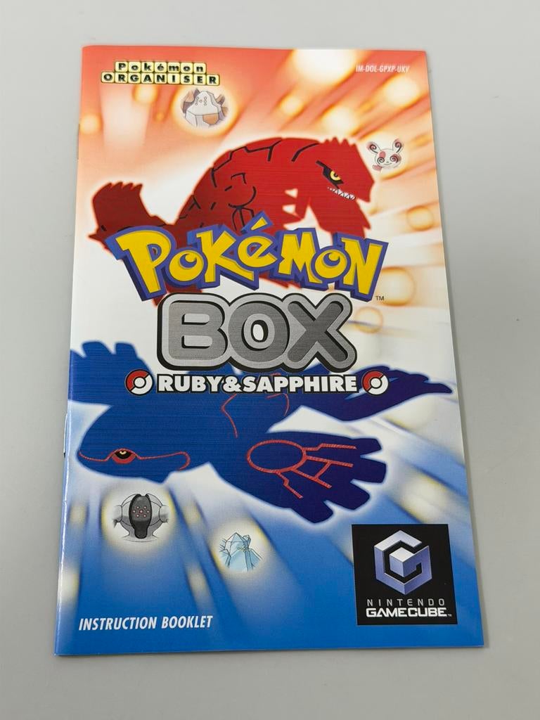 Pokemon Box Ruby & Sapphire GameCube Handleiding PAL boekje, Games en Spelcomputers, Ophalen of Verzenden, Zo goed als nieuw, Platform