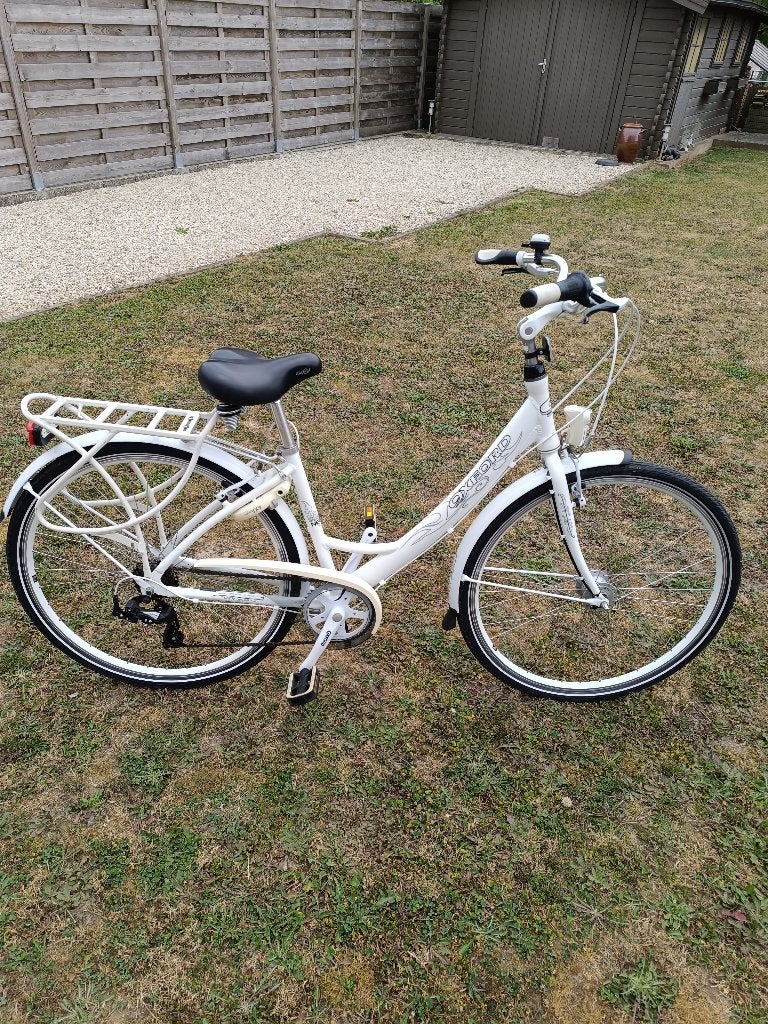 Aluminium OXFORD BLANC NEGRO Damesfiets 7V Naafdynamo, Accès (extra) bas, Autres marques, Frein sur jante, Moins de 47 cm