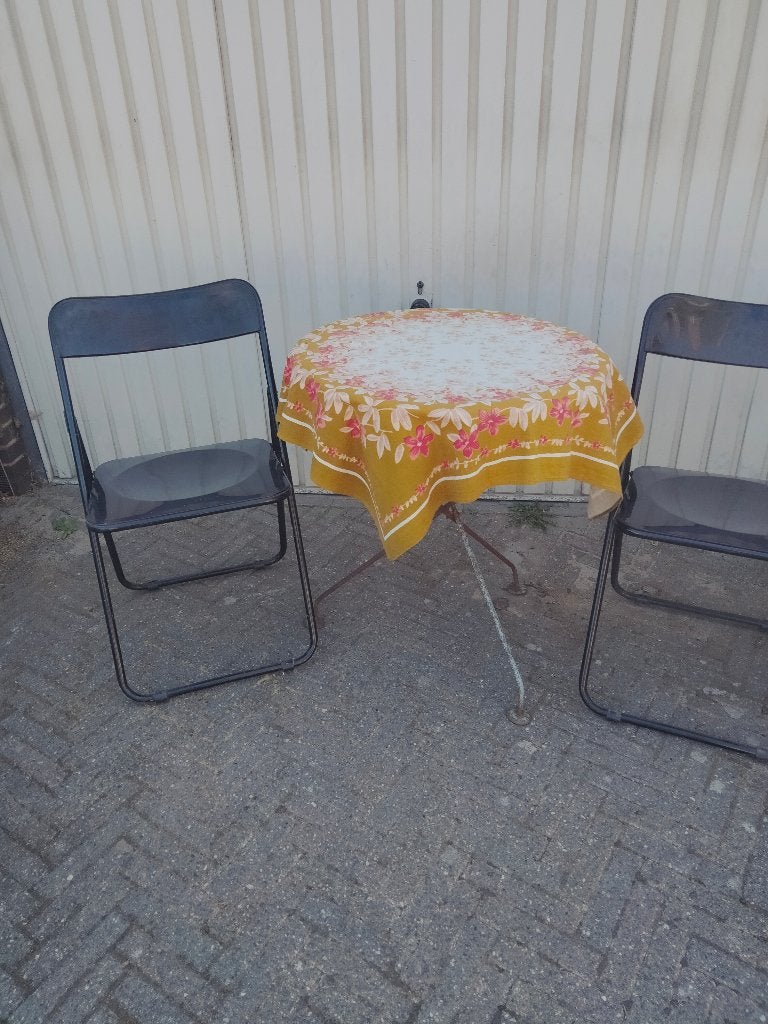 2 Picknick plooistoelen licht metaal, Ophalen, Zo goed als nieuw, Metaal, Stapelbaar
