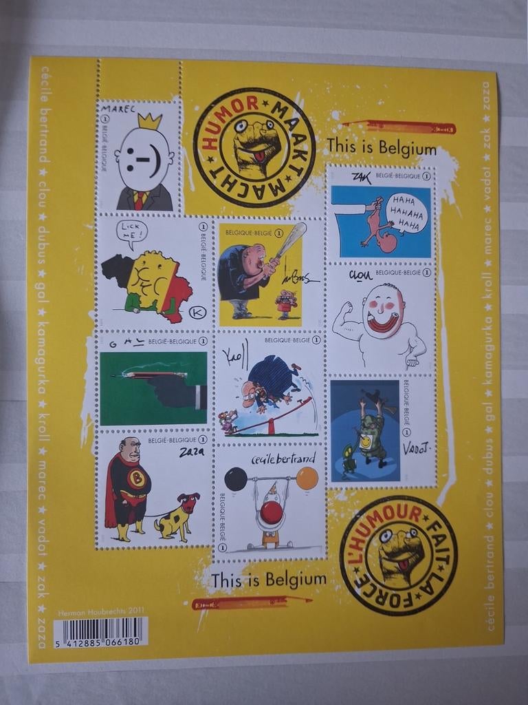 België OBP blok 189 postfris jaar 2011, Ophalen of Verzenden, Postfris