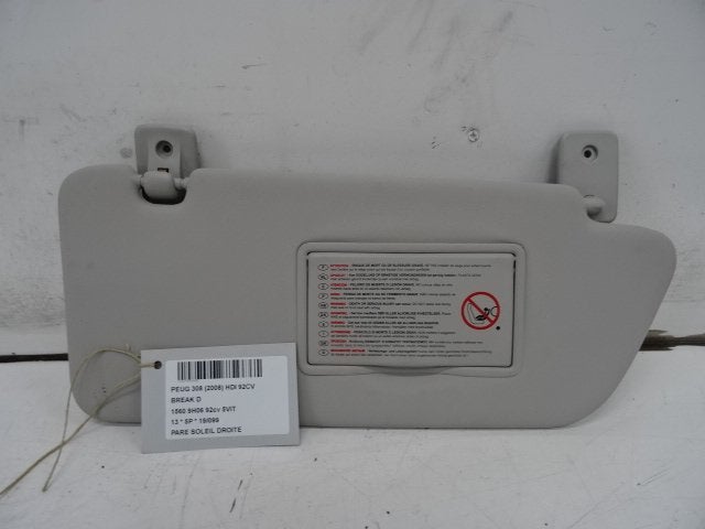 PARE-SOLEIL DROIT Peugeot 308 SW (4E / H) (01-2007/10-2014), Autos : Pièces & Accessoires, Kontakt-peugeot@peugeot.com, Utilisé