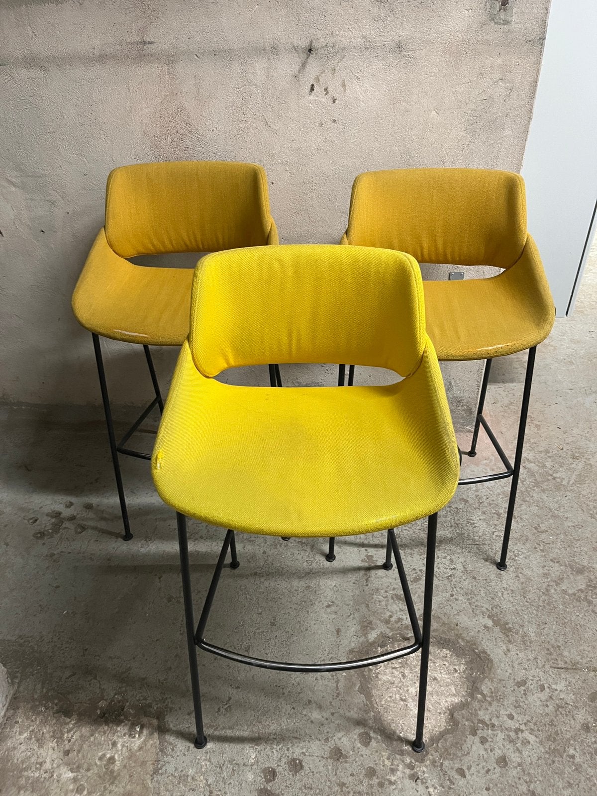 Lot de 3 tabourets de bar, 90 cm ou plus, Enlèvement, Utilisé, Métal