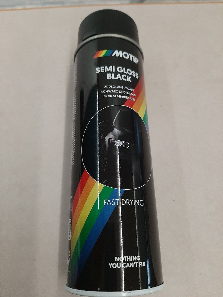Bombe à peinture noire satinée, Neuf, Moins de 5 litres, Enlèvement, Peinture
