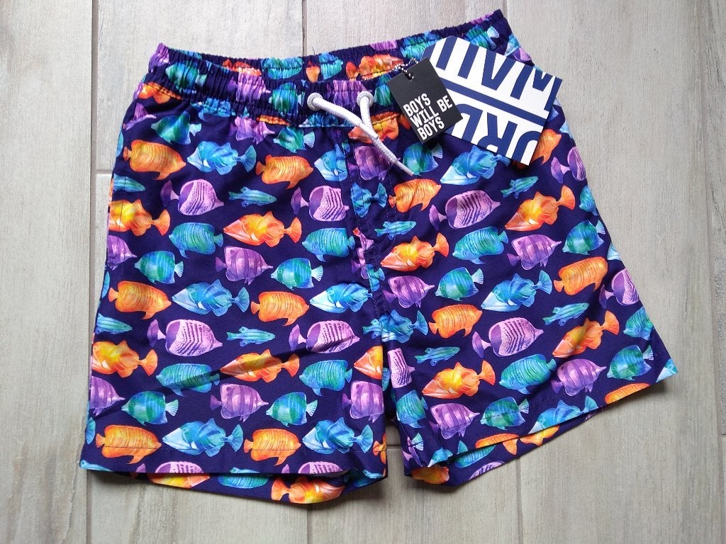 ★ M122 - Nieuwe zwemshort visjes, Kinderen en Baby's, Ophalen of Verzenden, Nieuw, Jongen, Sport- of Zwemkleding