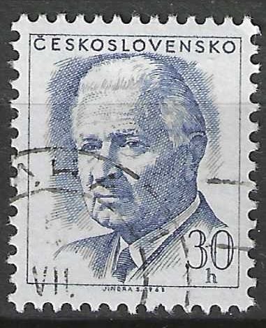 Tchécoslovaquie 1968-1970 - Yvert 1637 - Svoboda (ST), Envoi, Affranchi