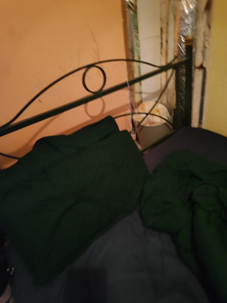 Ijzer bed, Huis en Inrichting, Ophalen, Gebruikt, Tweepersoons, 200 cm