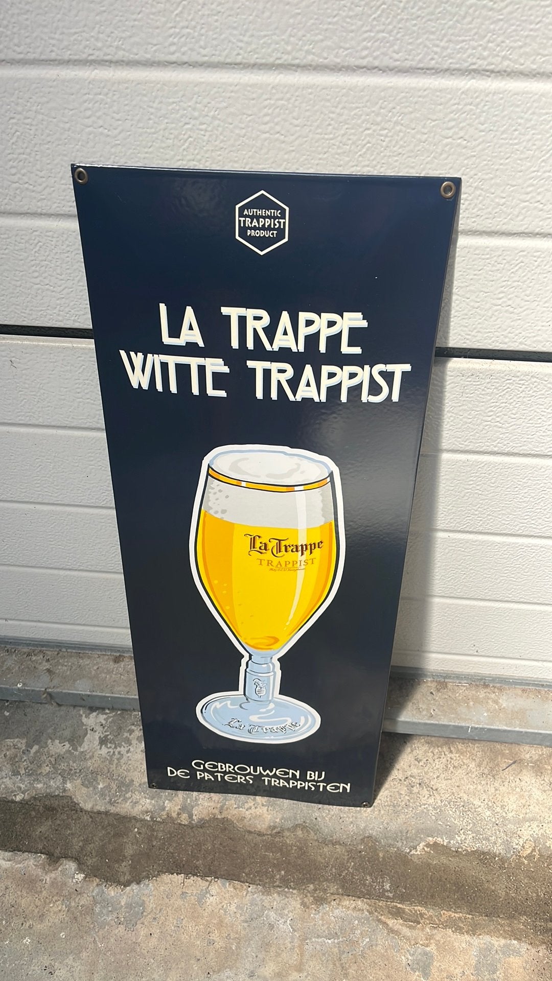 La Trappe emaille, Verzamelen, Biermerken, Ophalen, Gebruikt, La Trappe