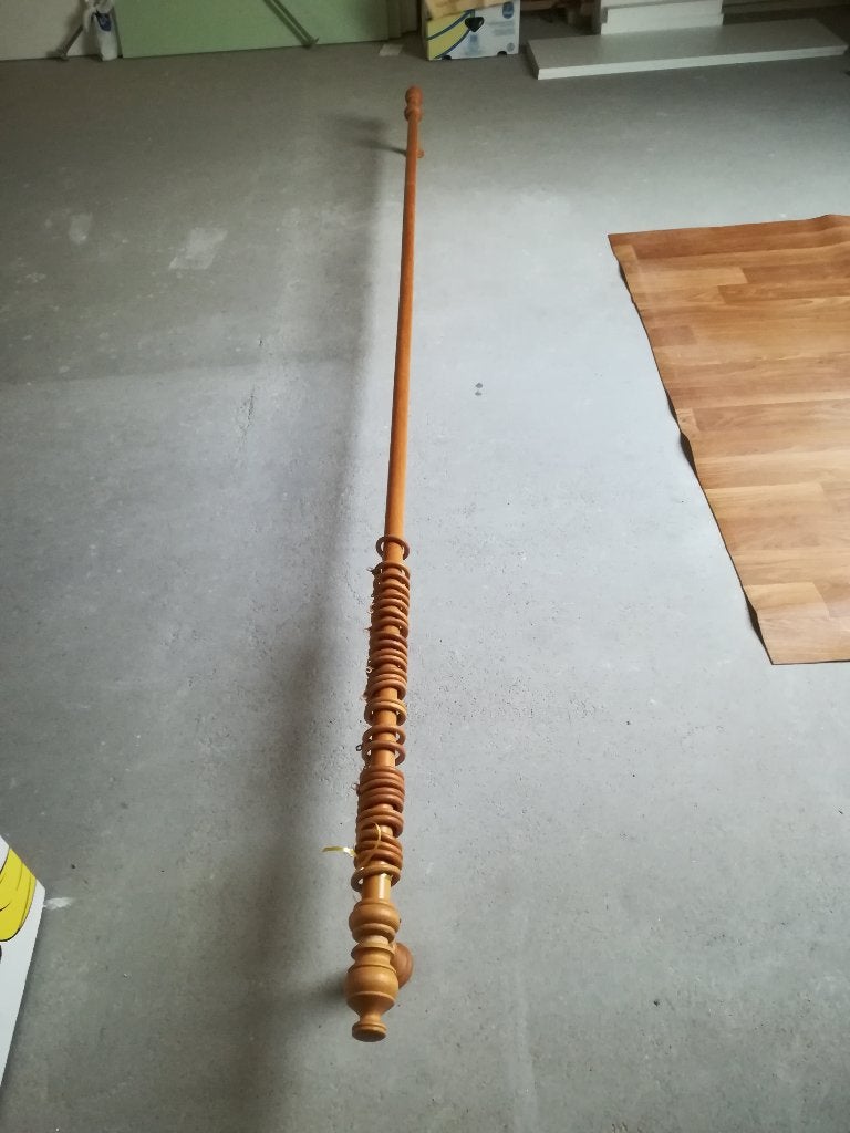 baar draperie  kleur  lichte eik, Ophalen, Zo goed als nieuw, Beige, Hout
