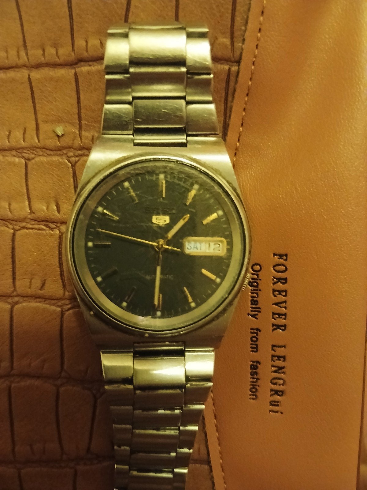 Seiko 5 automatic - vintage, Handtassen en Accessoires, Horloges | Dames, Ophalen, Seiko