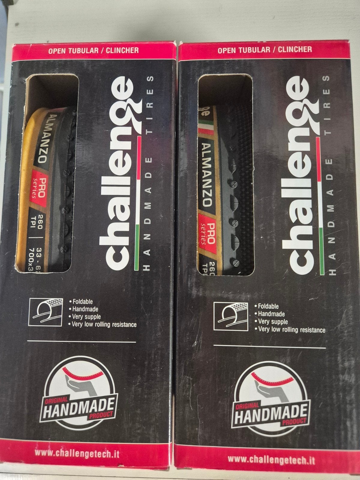 set van 2 Challenge Almanzo Open Tubular Clincher, Fietsen en Brommers, Ophalen