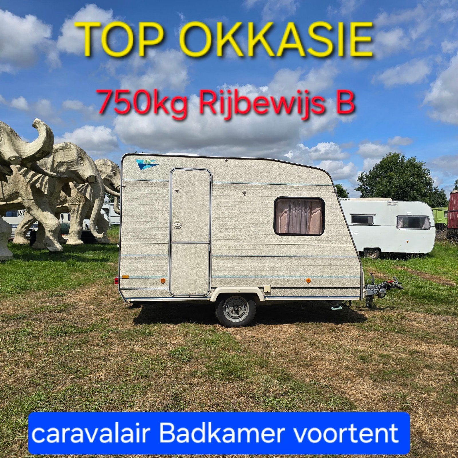24 caravans 750kg camping werfkeet foodtruck pipowagen bouw, Caravans en Kamperen, Caravans, Bedrijf