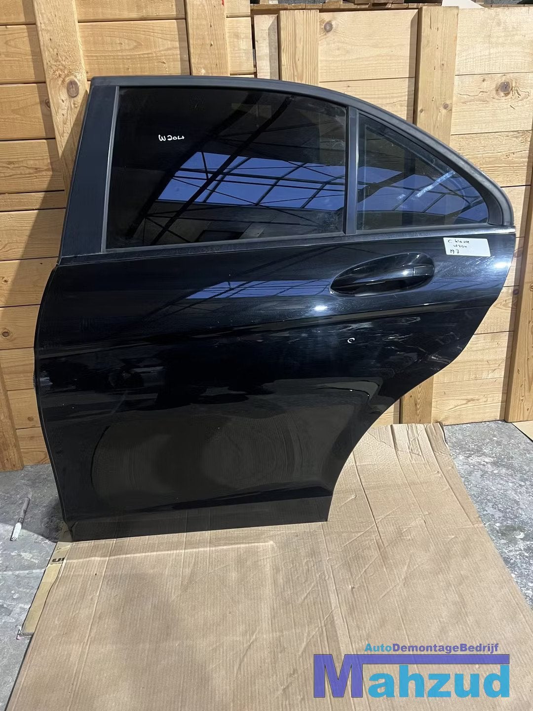MERCEDES C KLASSE W204 ZWART 197 Links achter deur 2008-2013, Gebruikt, Mercedes-Benz AG, Deur, Mercedes-Benz