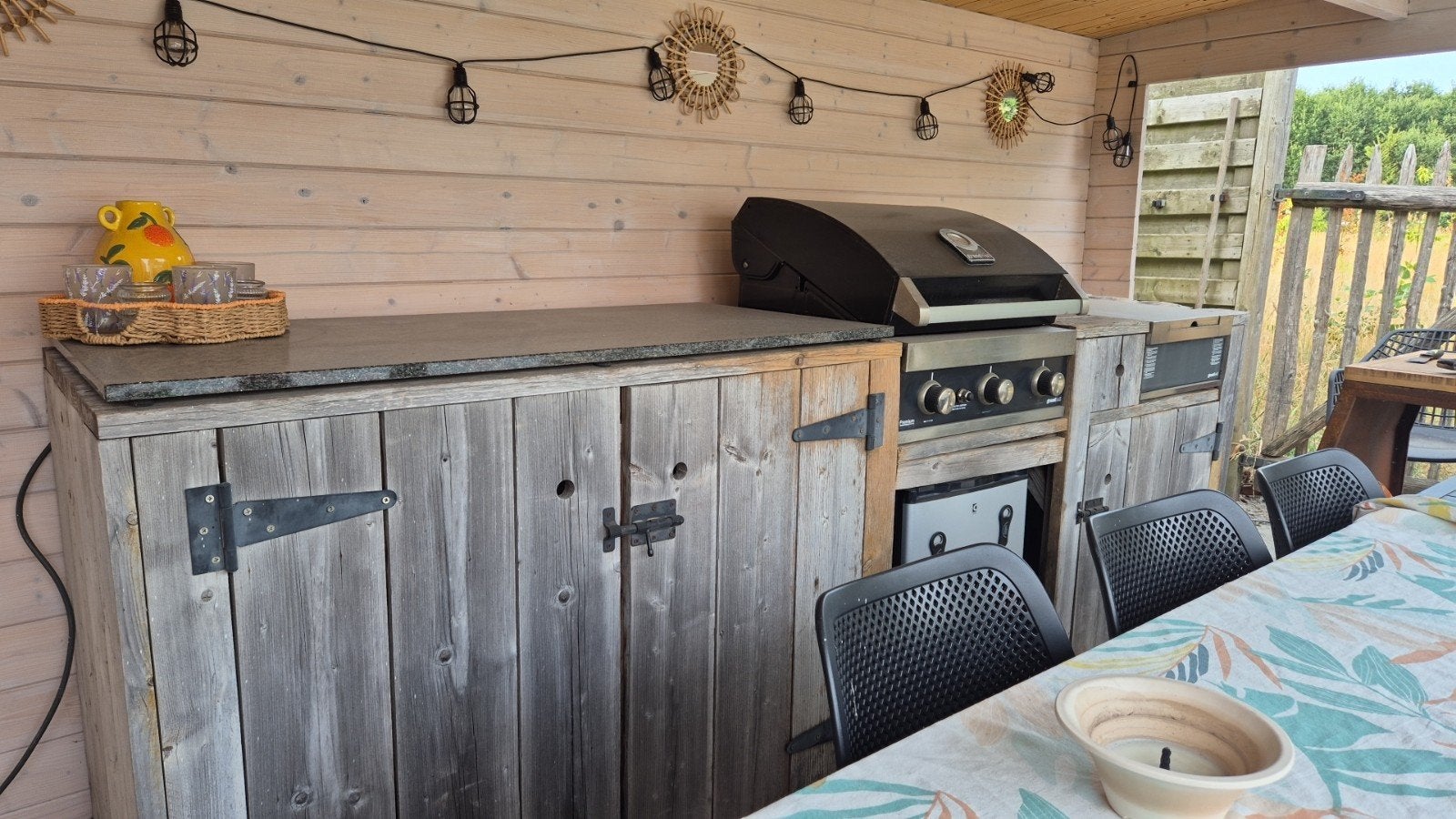 mooie buitenkeuken, Ophalen of Verzenden, Zo goed als nieuw, Gas, Vrijstaand