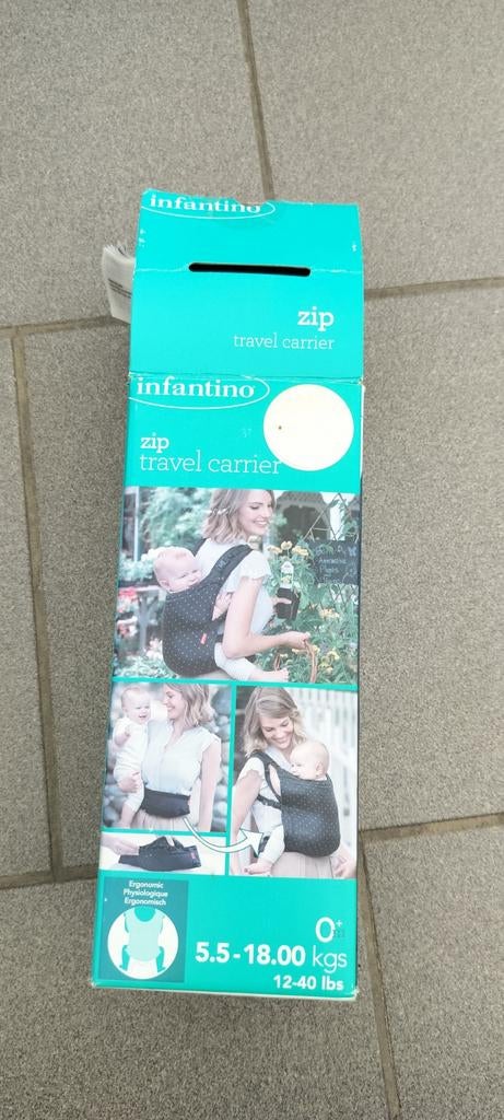 Draagzak infantino zip travel carrier, Tuin en Terras, Ophalen of Verzenden