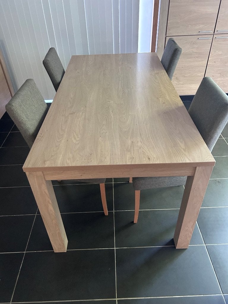 table à manger, 150 à 200 cm, Cinq personnes ou plus, Comme neuf, Enlèvement