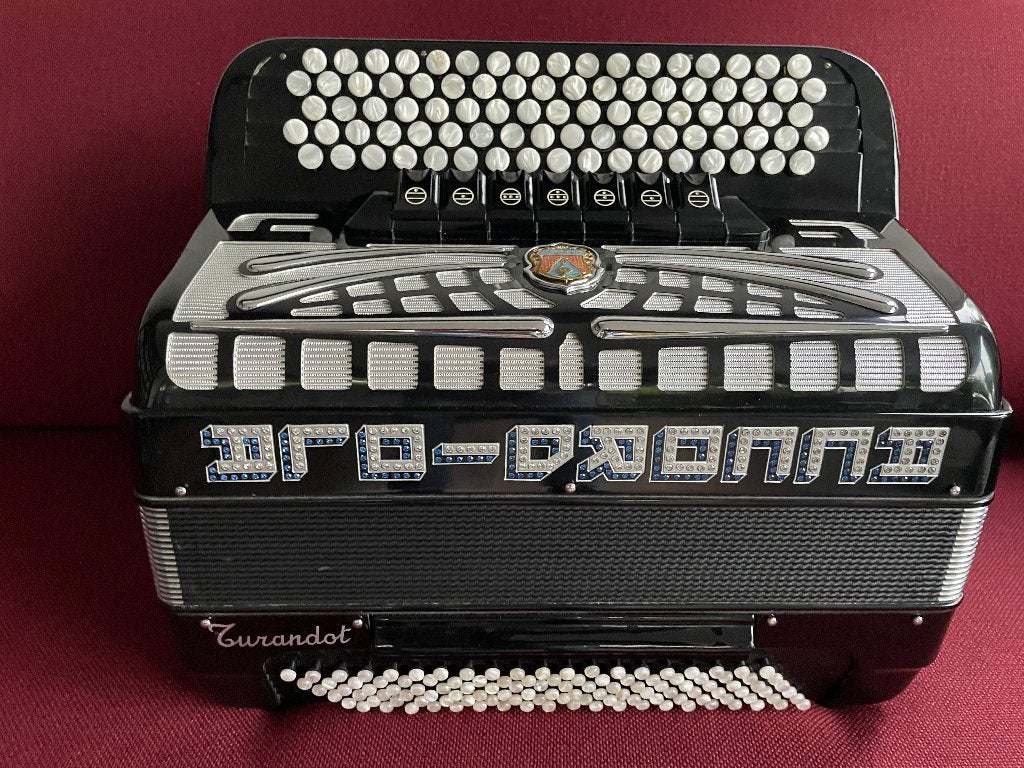 Mooie Accordiola Turandot knopaccordeon .DO3.4 korig.Musette, Musique & Instruments, Enlèvement ou Envoi, Avec valise, Accordiola