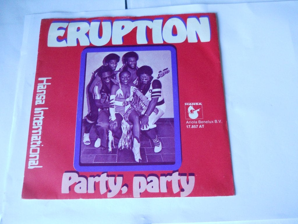 45 T SINGLE - Eruption ‎– Party, Party, Fotohoes, 7 inch, Ophalen of Verzenden, Zo goed als nieuw