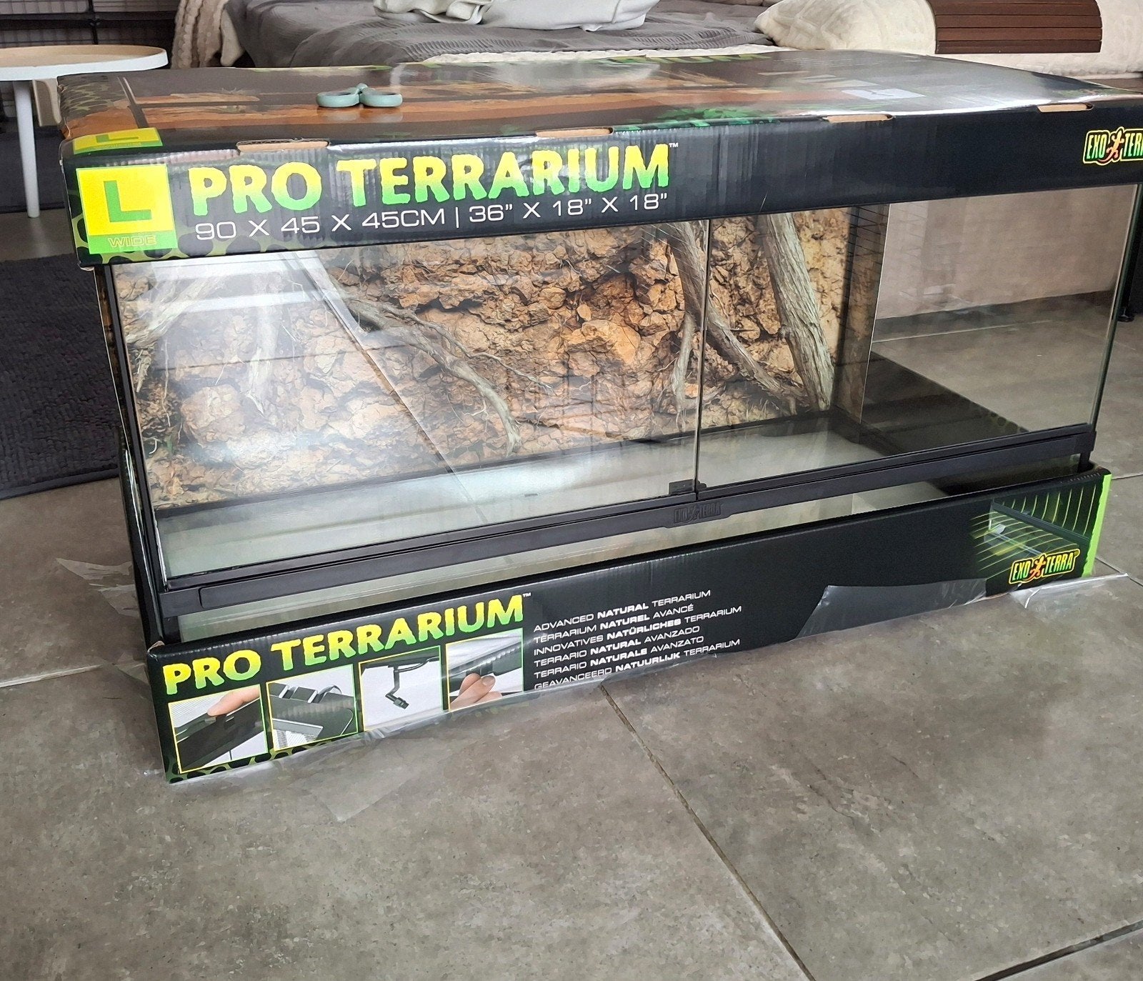 Pro Terrarium Exo Terral. 90 x B. 45 x H 45 cm, Dieren en Toebehoren, Reptielen en Amfibieën | Toebehoren, Ophalen