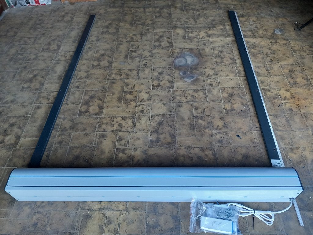 voorzetrolluik met afstandsbediening, Doe-het-zelf en Bouw, Rolluiken, Ophalen, 100 tot 150 cm, Nieuw, Elektrische bediening