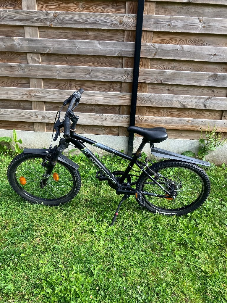 Kinderfiets mountainbike zwart — 20" jongens, Fietsen en Brommers, Ophalen, Gebruikt, Schijfrem, 16 tot 20 inch