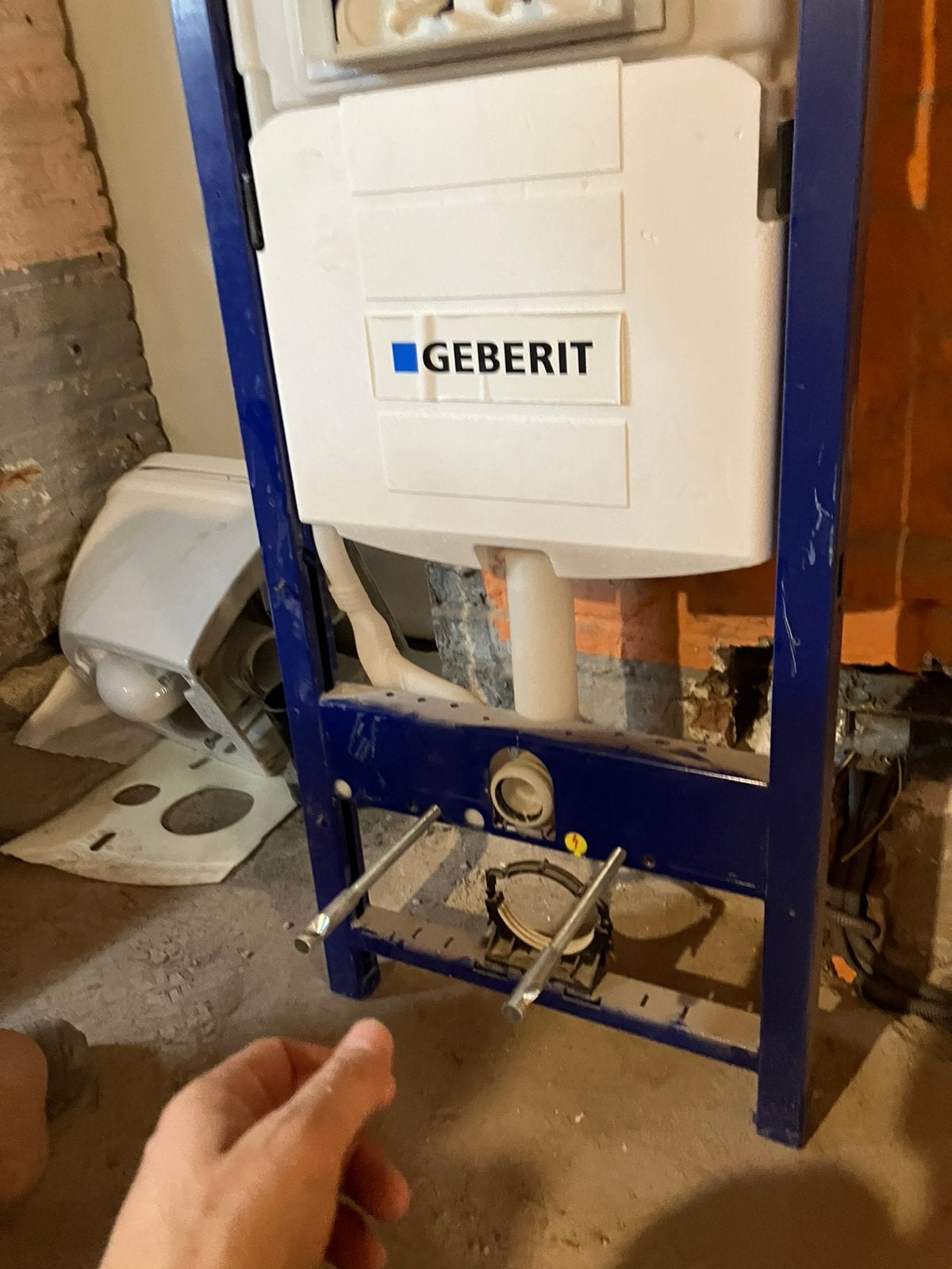 Pack complet wc bati geberit, Bricolage & Construction, Sanitaire, Enlèvement, Utilisé