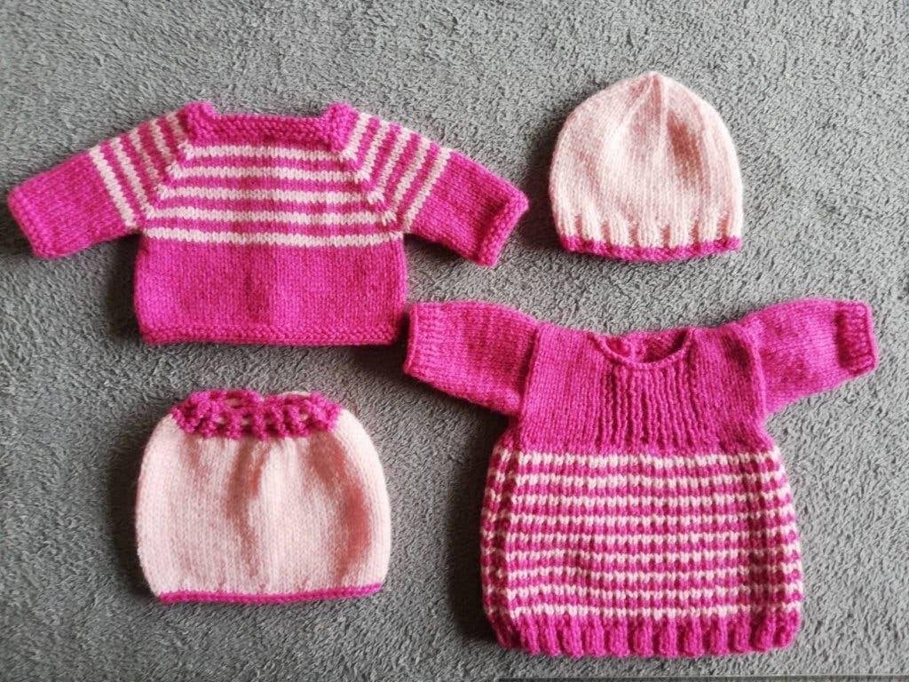 Poppensetjes in fuchsia/roze, nieuw, Ophalen of Verzenden, Nieuw, Babypop