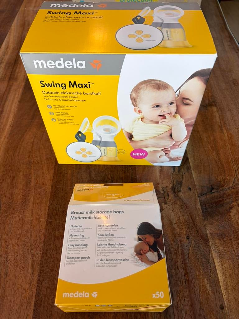 Medela swing maxi + ongeopende verpakking 50 bewaarzakjes, Kinderen en Baby's, Babyvoeding en Toebehoren, Ophalen of Verzenden