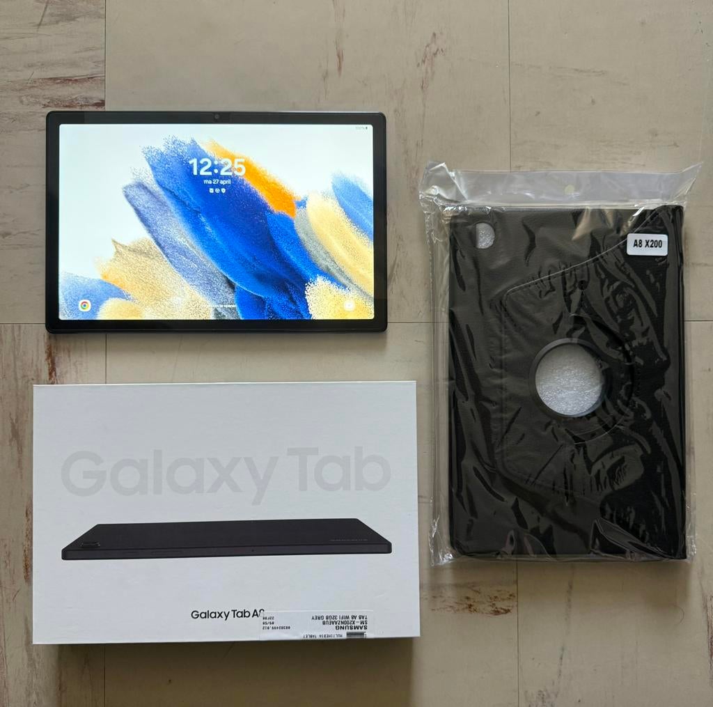 Samsung tab A8 x200 + nieuw hoesje & screenprotector, Informatique & Logiciels, Android Tablettes, Enlèvement, Comme neuf