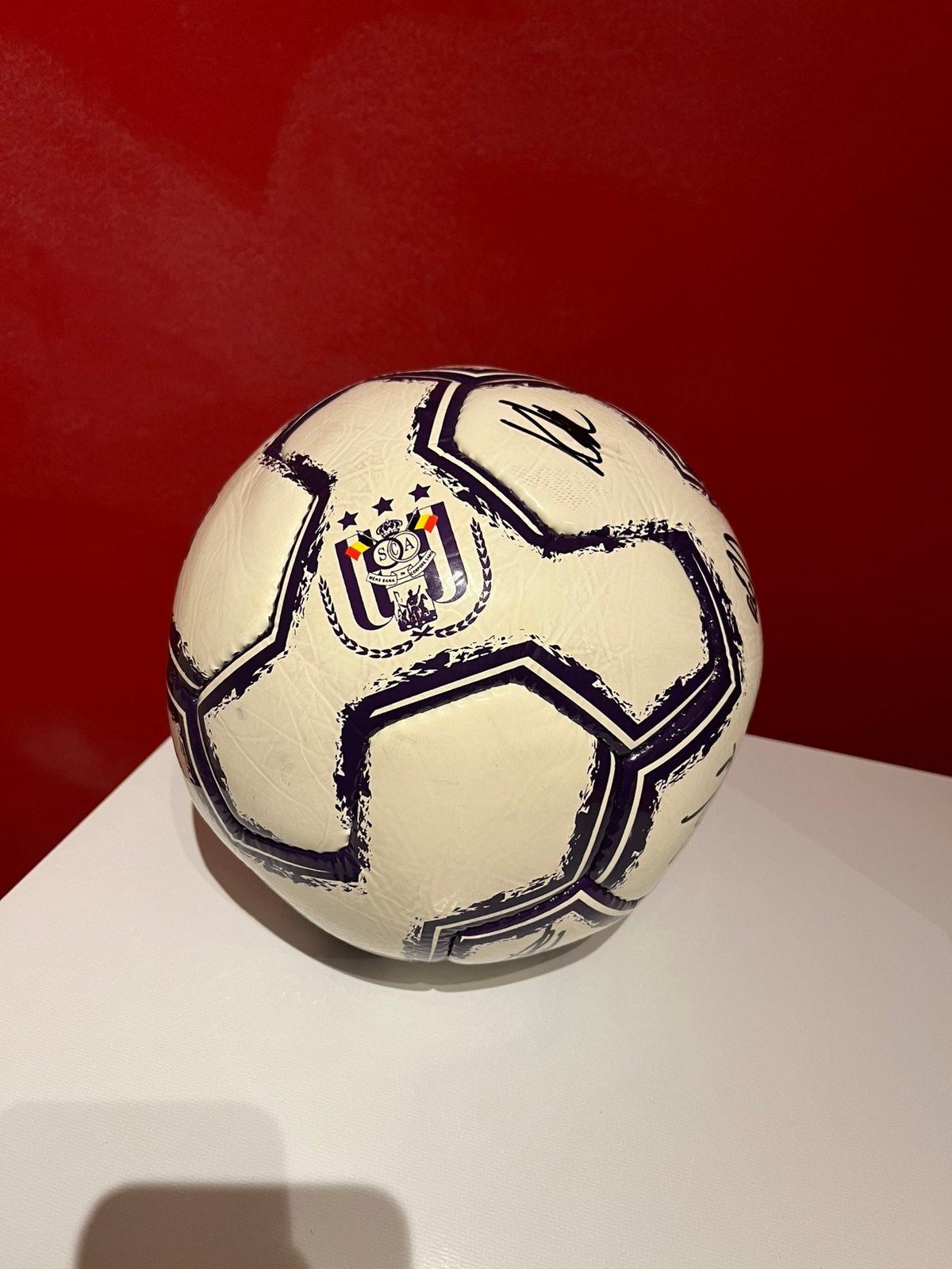 Gesigneerde Voetbal RSC Anderlecht, Verzamelen, Ophalen of Verzenden, Nieuw, Overige typen