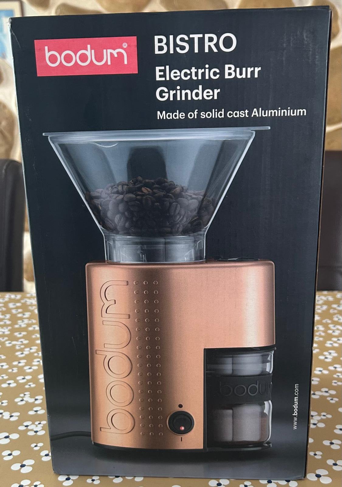 Moulin à café électrique Bodum Bistro Burr Grinder, Electroménager, Enlèvement, Comme neuf, Grains de café